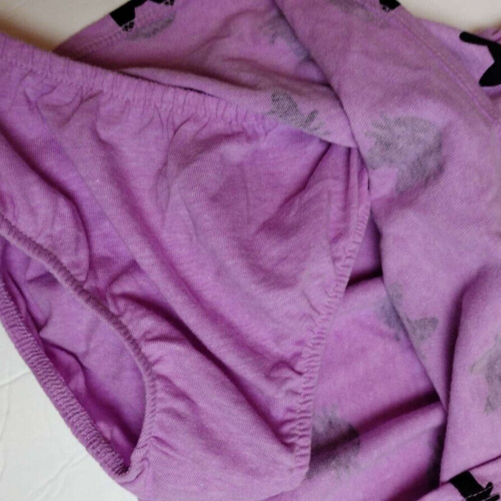 NWT Cat & Jack Purple long sleave Dress with black Cats Bloomers Girls 12 Months - Picture 3 of 5